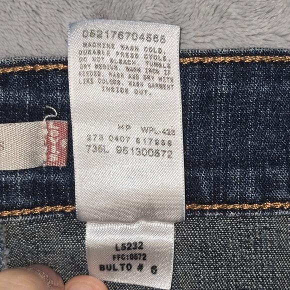 Levi's Denim Maxi Skirt Womens 16 Blue Front & Rear Pockets Cowgirl Western Boho - Picture 7 of 9